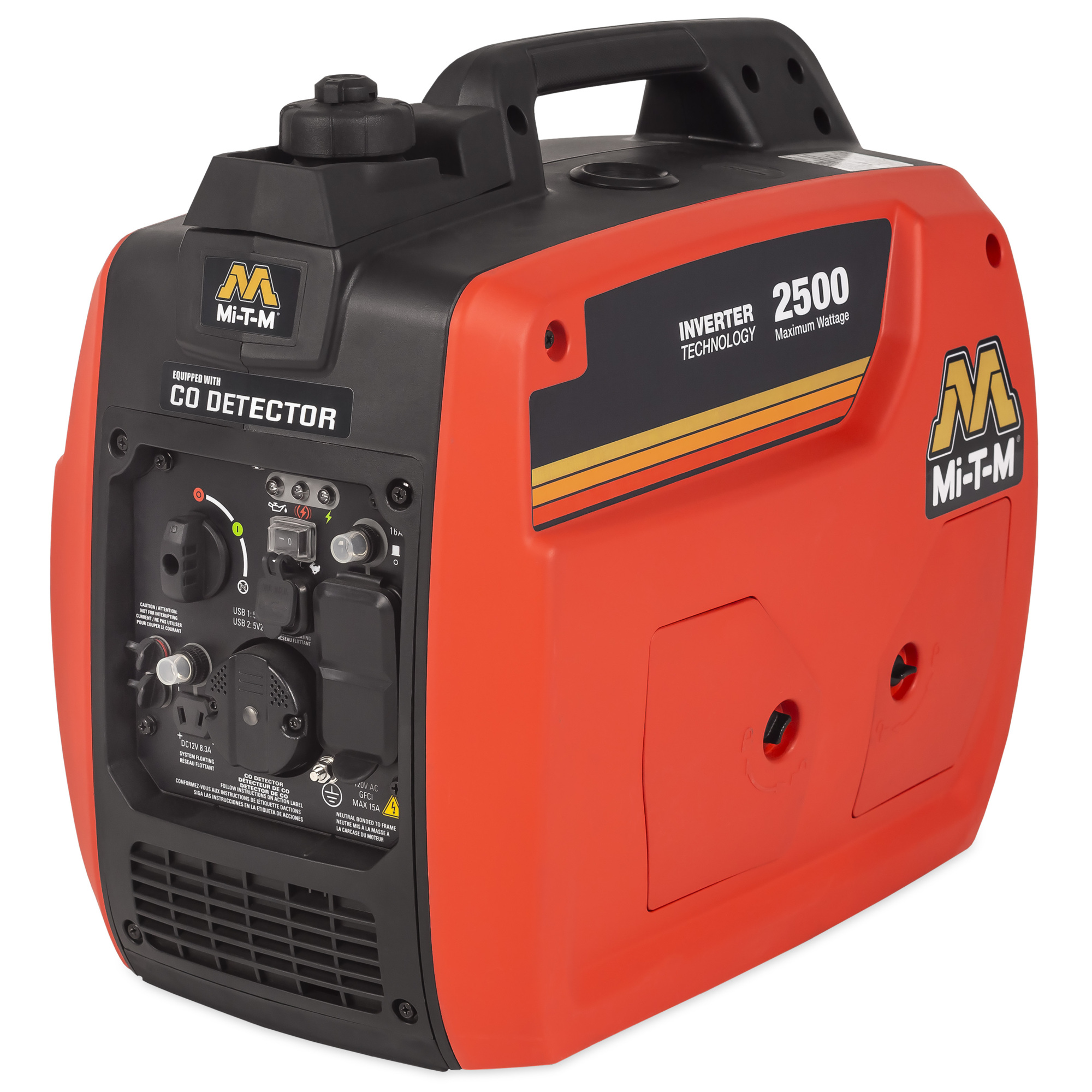 Mi-T-M Inverter Generator — Gasoline, Carbon Monoxide Detection, Model# GEN-2500-IMM1